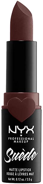 NYX PROFESSIONAL MAKEUP Suede Matte Lipstick, Vegan Formula - Cold Brew (True Brown)